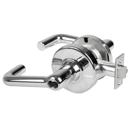Schlage Grade 1 Entrance Lock, Tubular Lever, SFIC Prep Less Core, Bright Chrome Finish, Non-Handed ND53BD TLR 625